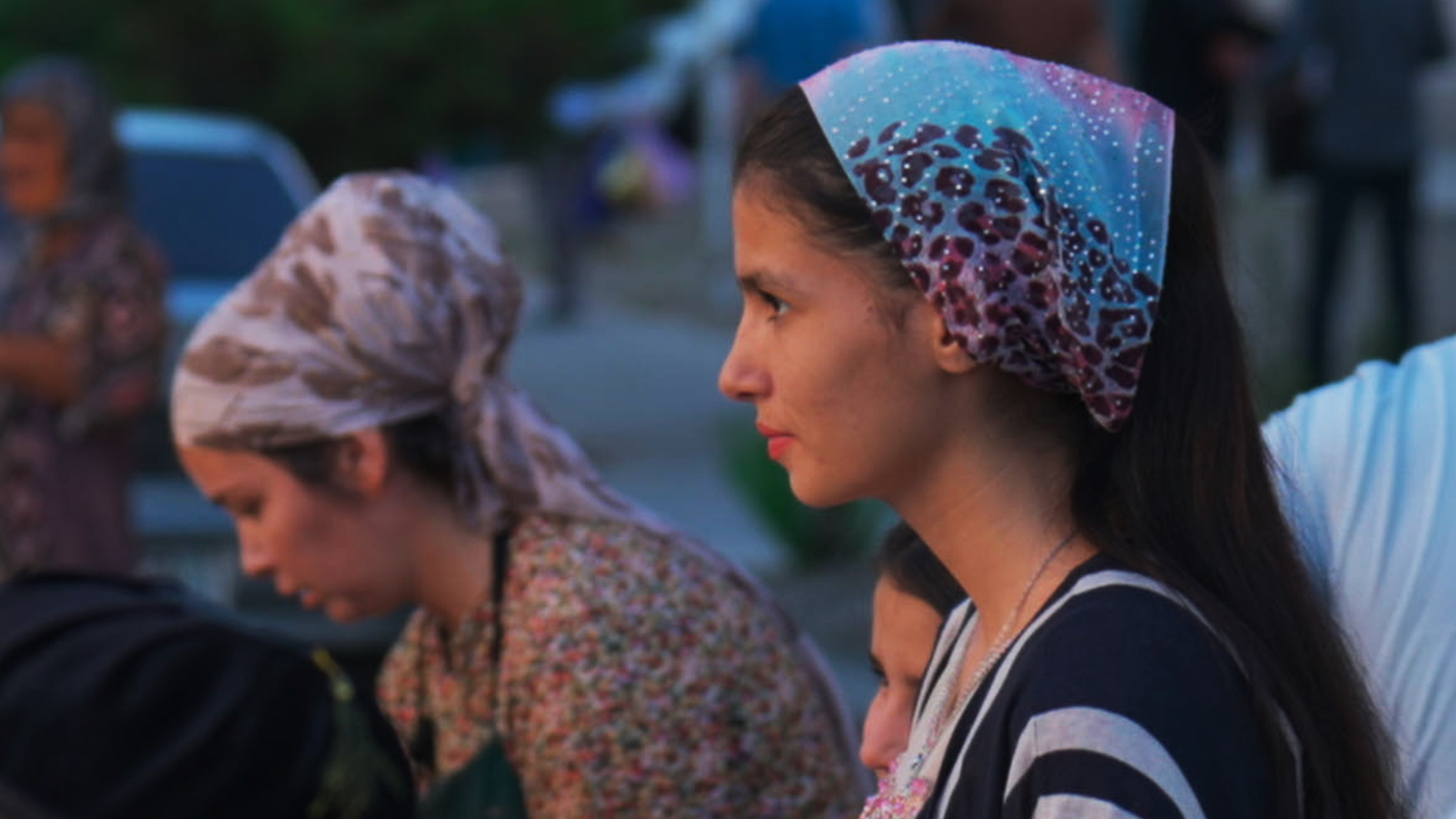 Women gather to celebrate Eid al-Adha in Samarkand, Uzbekistan, June 28, 2023. /CGTN