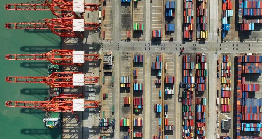 A container terminal at Lianyungang Port, Jiangsu Province, China, May 9, 2023. /Xinhua  