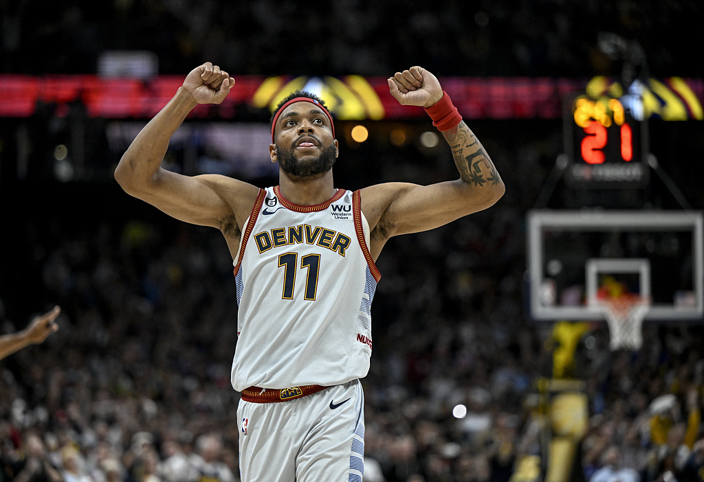 Bruce Brown of the Denver Nuggets looks on in Game 5 of the NBA Finals against the Miami Heat at Ball Arena in Denver, Colorado, June 13, 2023. /CFP