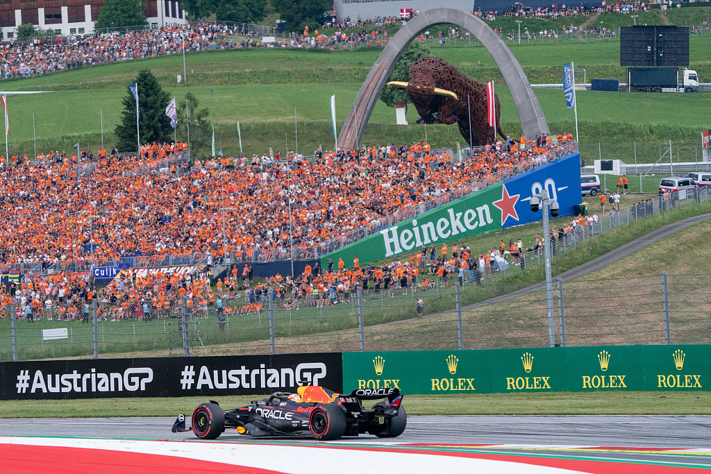 Max Verstappen drives the Red Bull race car during the qualifying of the F1 Austrian Grand Prix at Red Bull Ring in Spielberg, Austria, June 30, 2023. /CFP