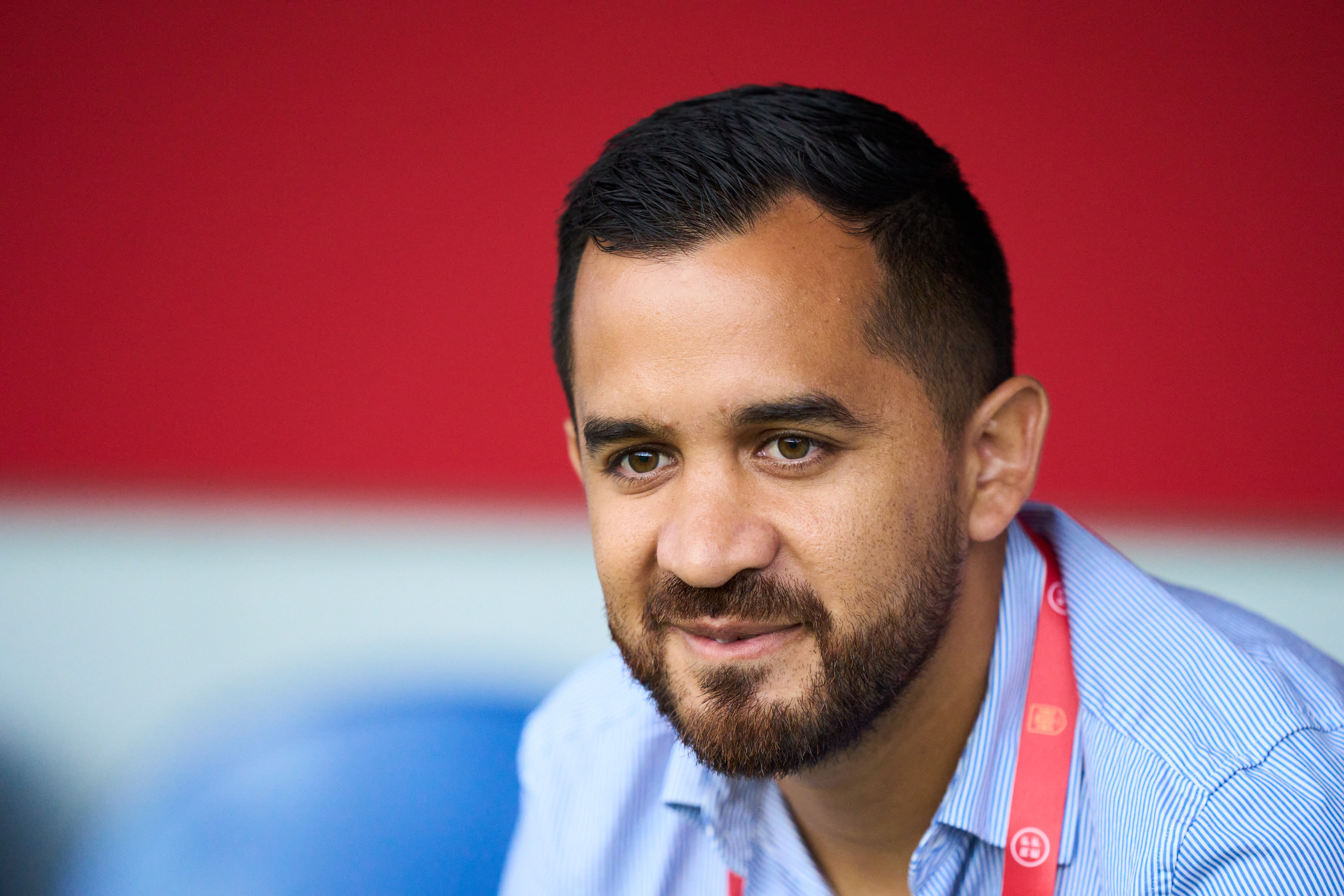 Ignacio Quintana, head coach of Panama, looks on during the international friendly against Spain at Estadio Roman Suarez Puerta in Aviles, Spain, June 29, 2023. /CFP 