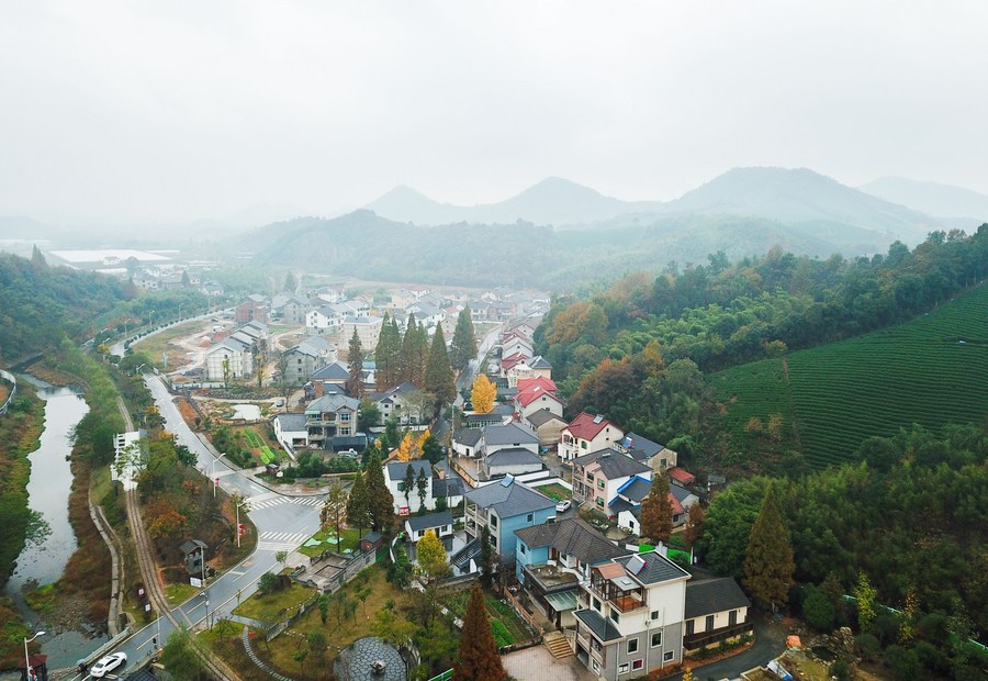 A view of Lujia Village in Anji County, east China's Zhejiang Province, November 16, 2018. /Xinhua