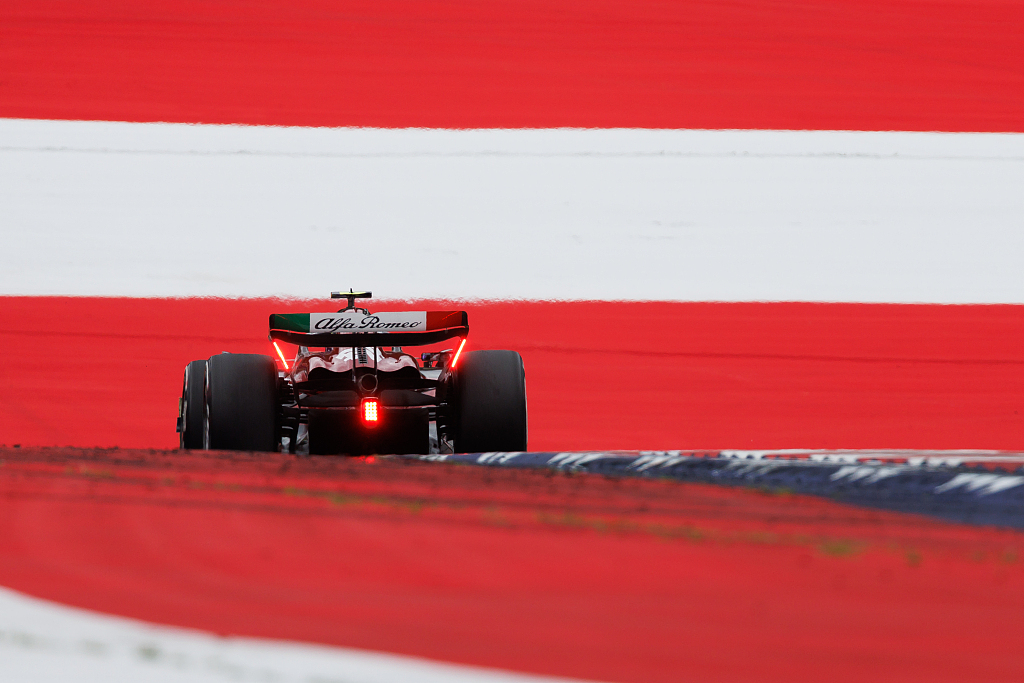 Alfa Romeo's Zhou Guanyu on track during the F1 Austrian Grand Prix at Red Bull Ring in Spielberg, Austria, July 2, 2023. /CFP