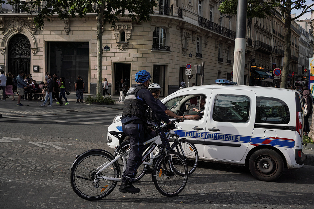 Police presence on the Champs-Elysees avenue on July 2, 2023 in Paris, France. /CFP