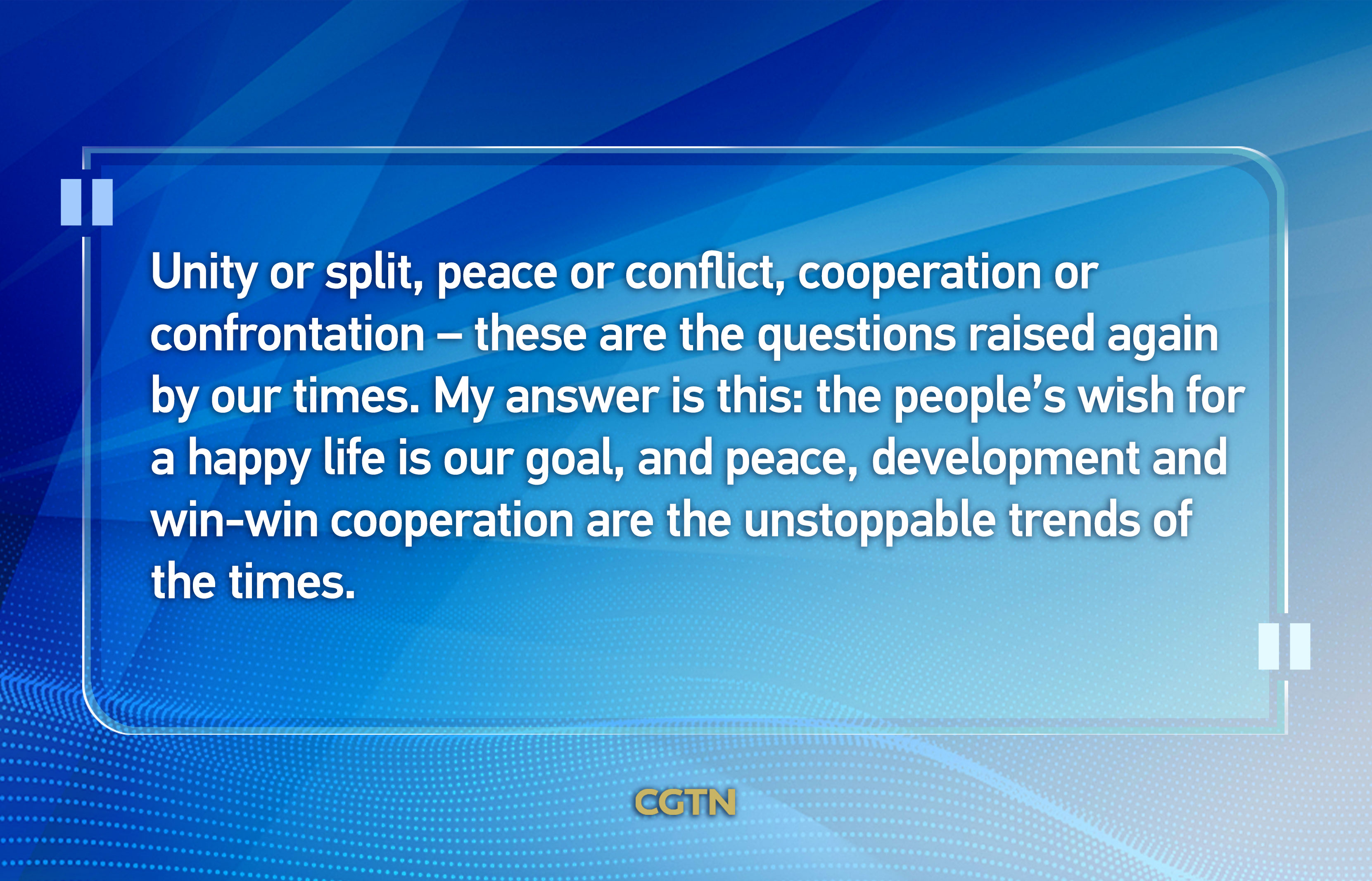 Key Quotes From Xi Jinpings Address At Sco Summit Cgtn