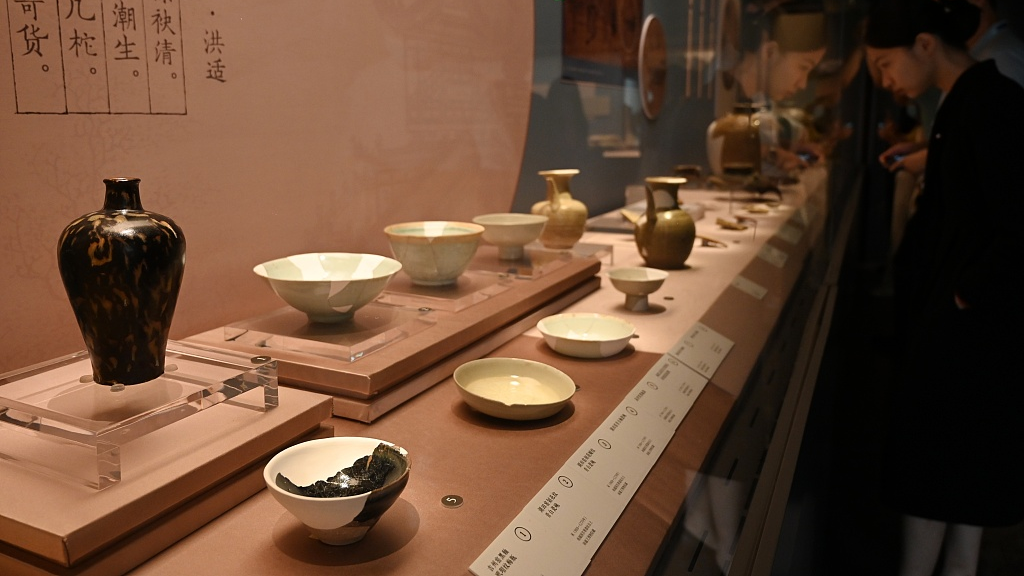 Porcelain relics recovered from the 