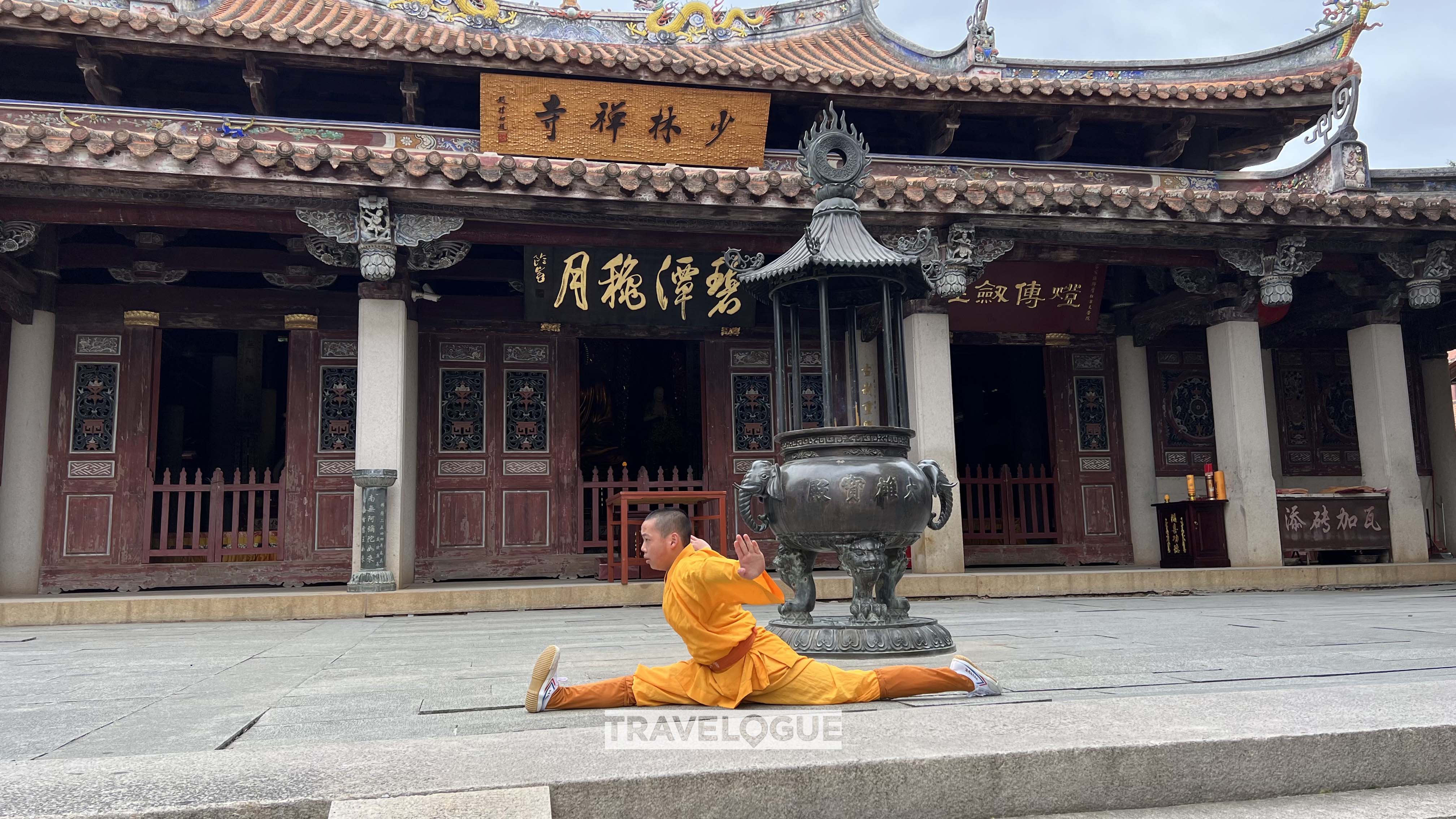 A kung fu master practices the Wuzu Fist in Quanzhou, Fujian Province. /CGTN