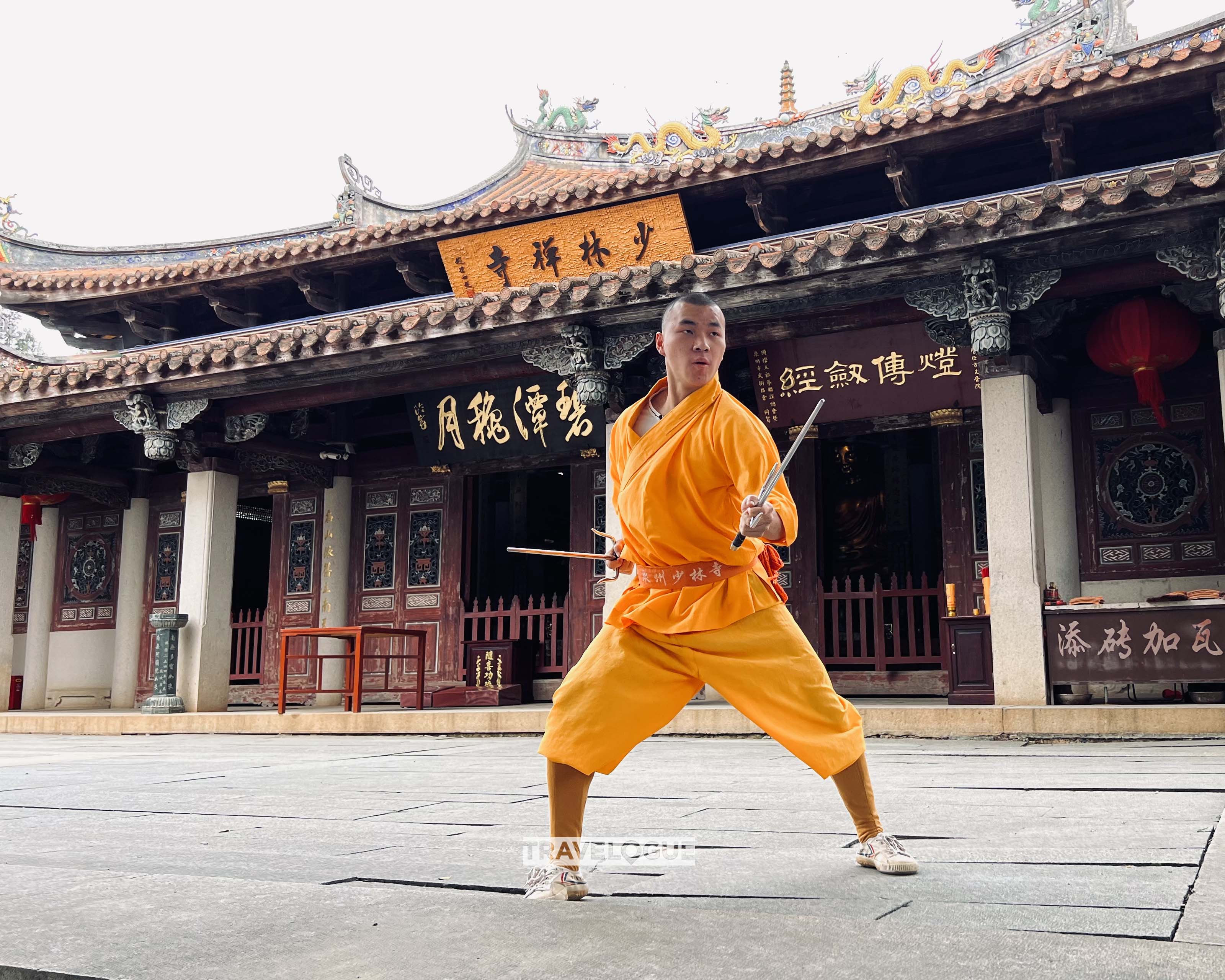 A kung fu master practices the Wuzu Fist in Quanzhou, Fujian Province. /CGTN