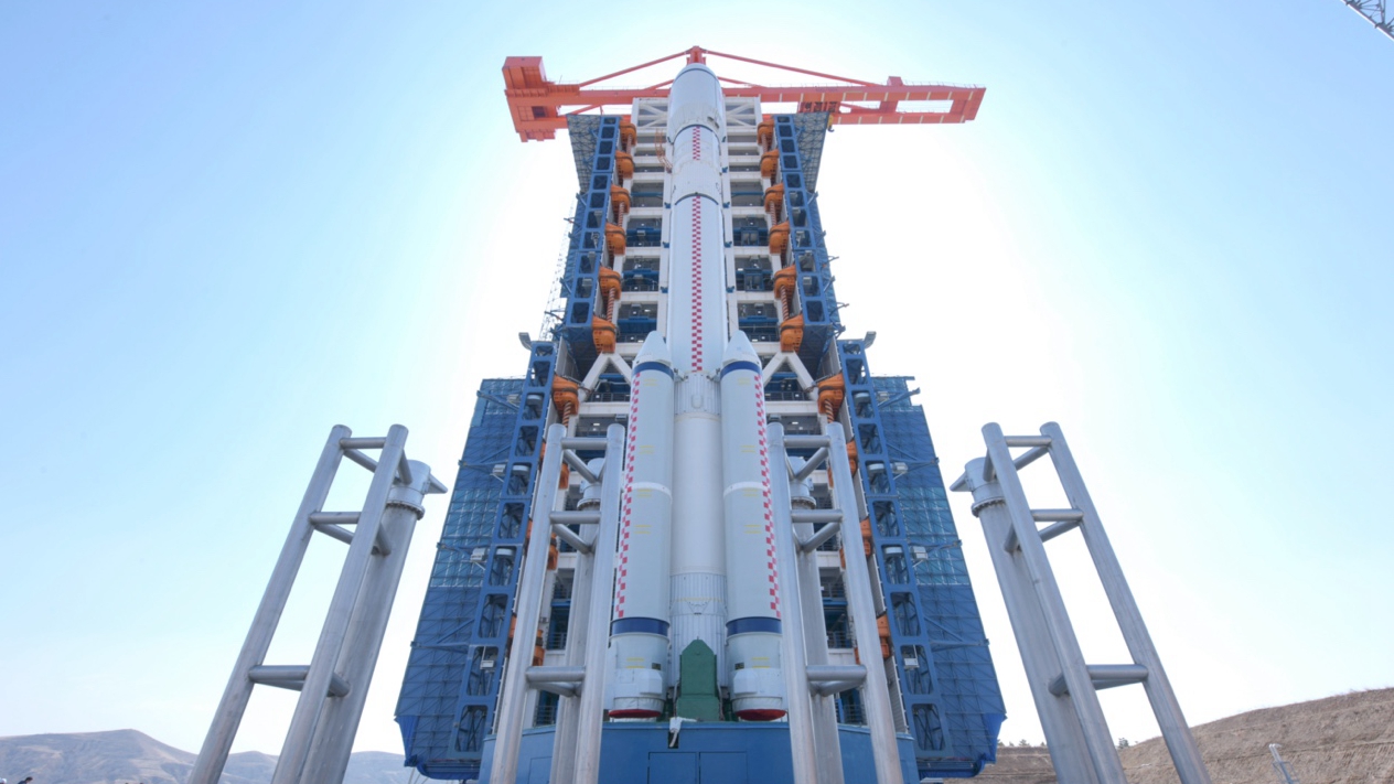 China's first hybrid carrier rocket, the Long March-6A. /CGTN