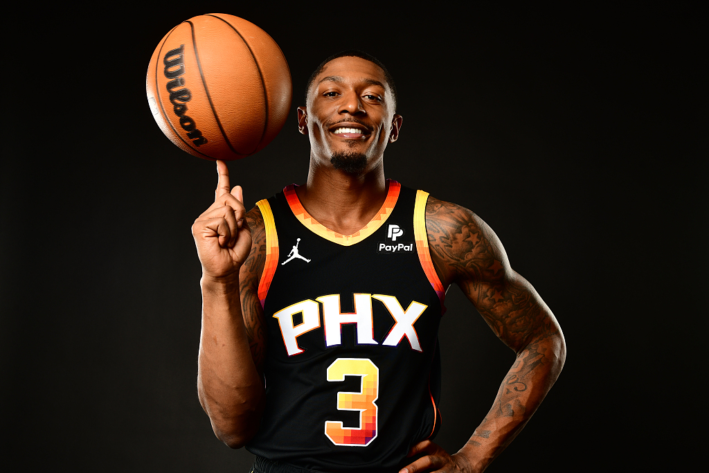 Bradley Beal of the Phoenix Suns poses for a portrait at the Footprint Center in Phoenix, Arizona, May 7, 2023. /CFP