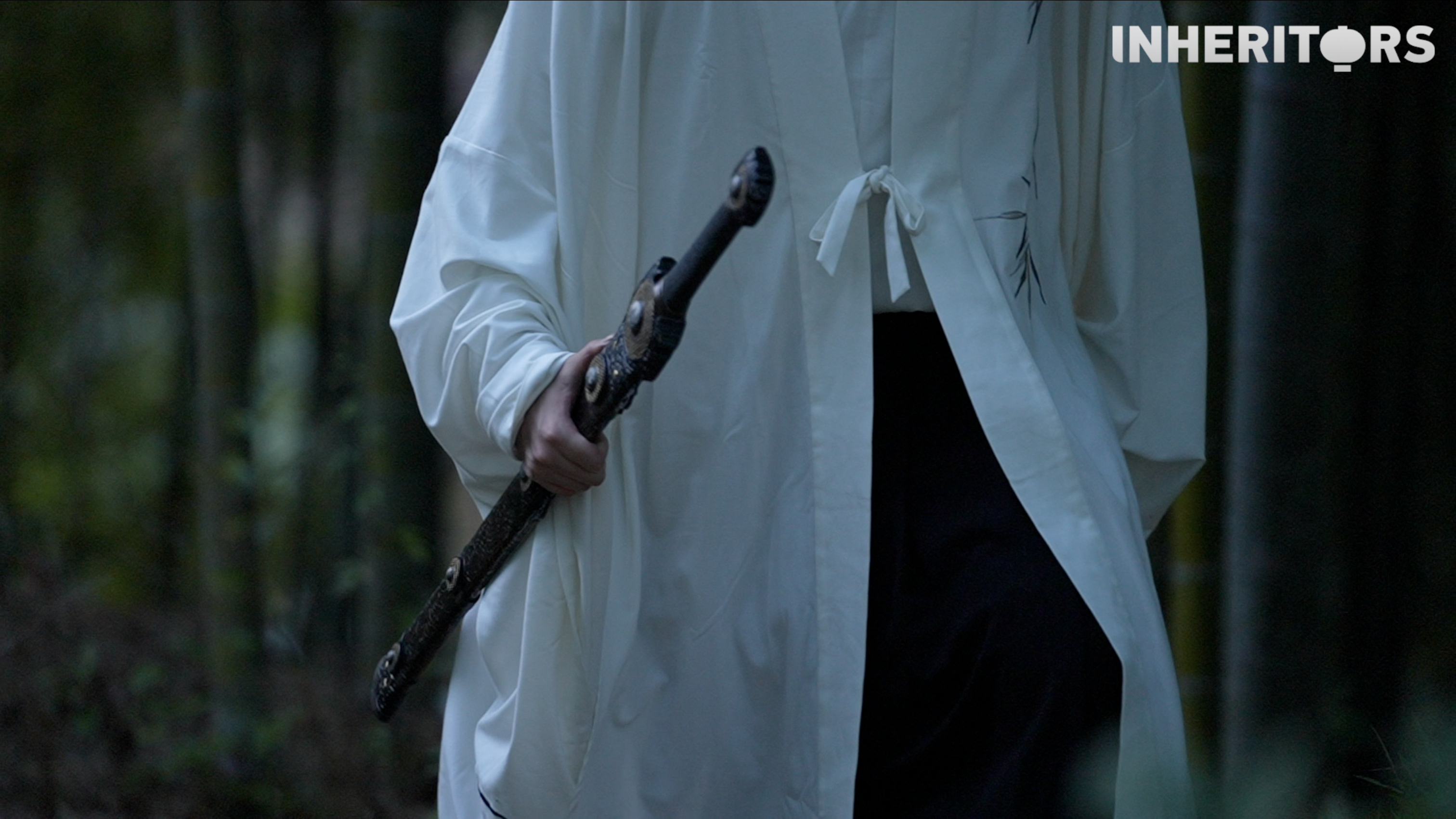 A man performs a sword dance in Longquan, east China's Zhejiang province in this undated photo. /CGTN