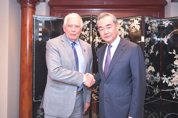 Director of the Office of the Central Commission for Foreign Affairs Wang Yi meets EU High Representative for Foreign Affairs and Security Policy Josep Borrell in Jakarta, Indonesia, July 14, 2023. /Chinese Foreign Ministry