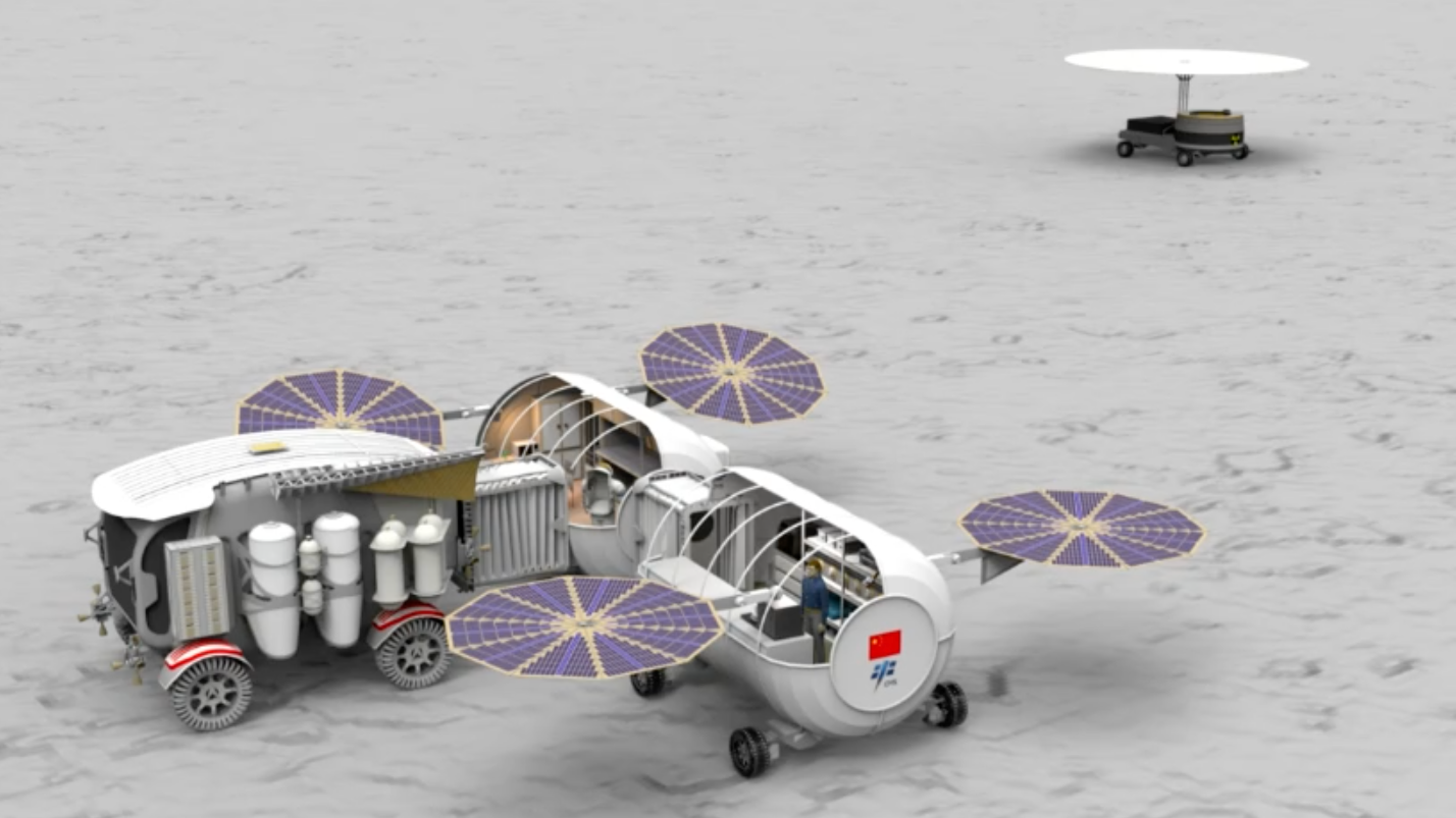 中国月球移动实验室概念图。  /中国载人航天工程办公室