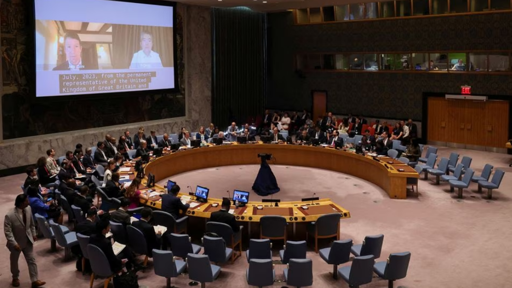 The UN Security Council holds a meeting on artificial intelligence at UN headquarters in New York City, U.S., July 18, 2023. /Reuters