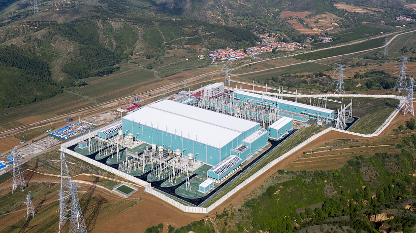 A view of Zhangbei renewable energy flexible direct current (DC) grid project in north China's Hebei Province. /CFP