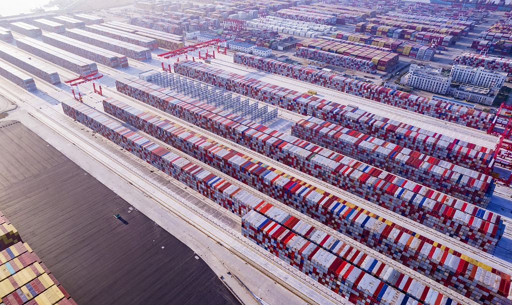 A view of Shanghai's Yangshan Deepwater Port, east China, January 8, 2023. /CFP