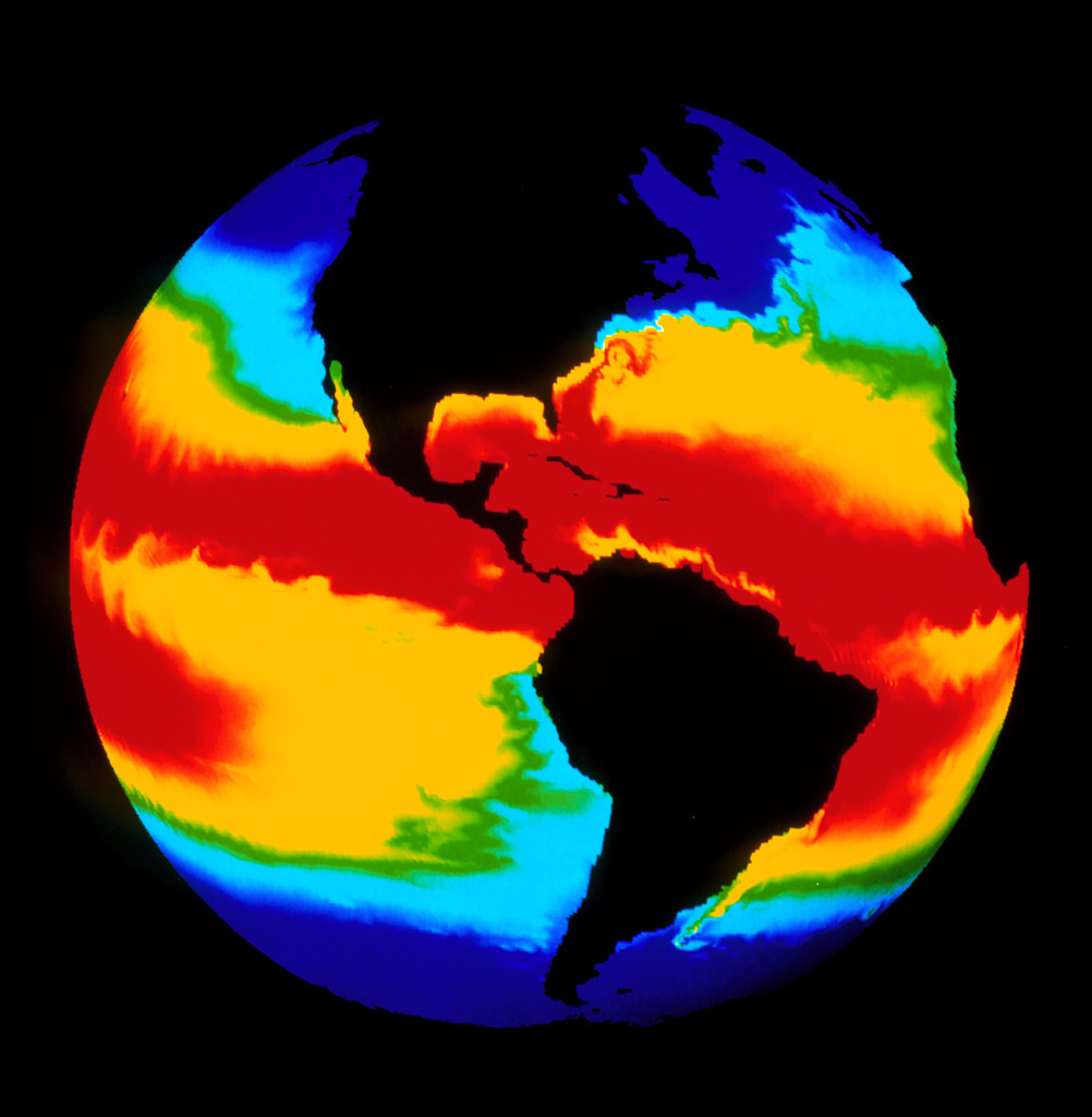 Temperature of the oceans during El Niño. /VCG