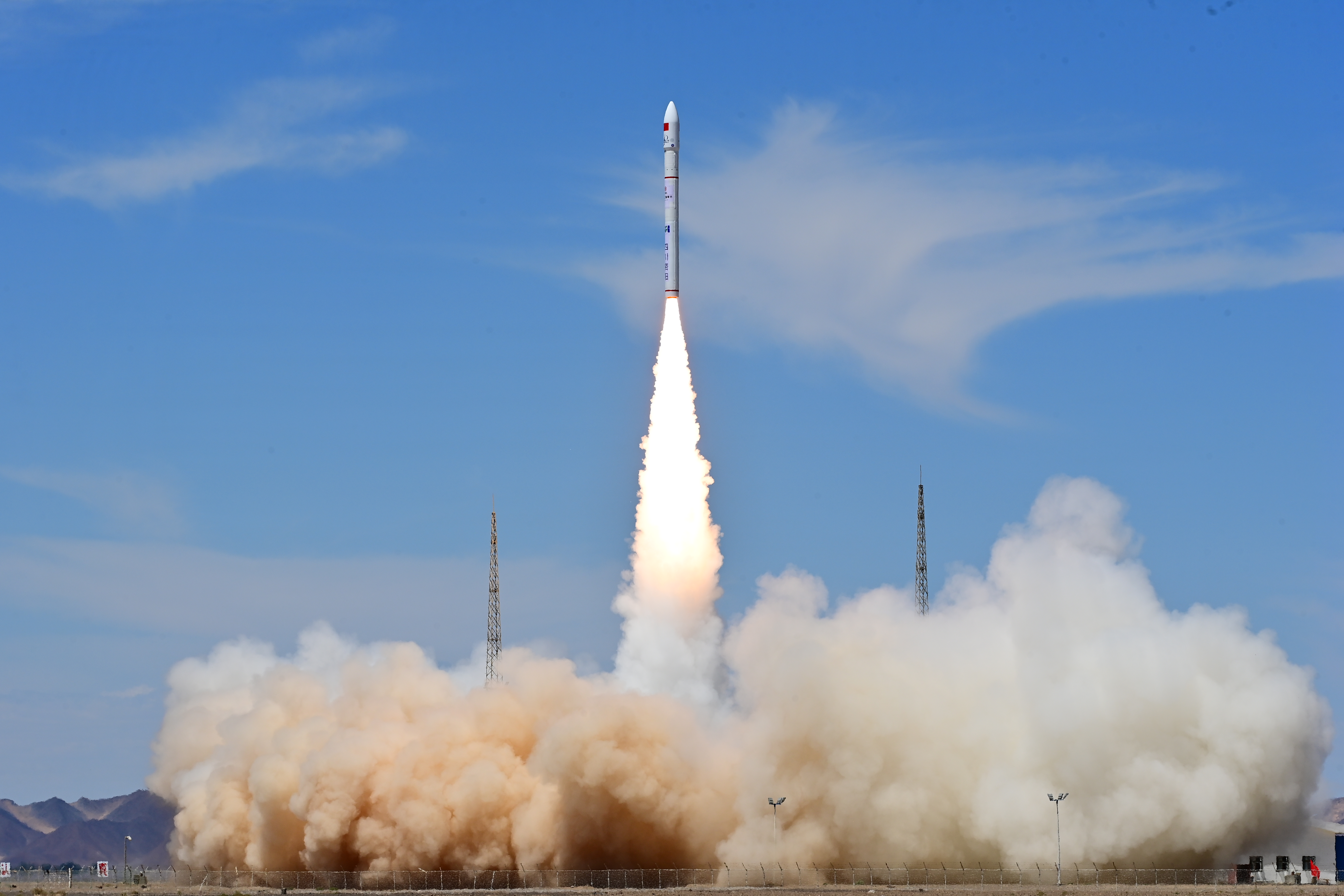 Commercial launch company Galactic Energy sent two satellites into orbit with its Ceres-1 (Y6) rocket from Jiuquan Satellite Launch Center in northwest China on July 22, 2023./ Galactic Energy