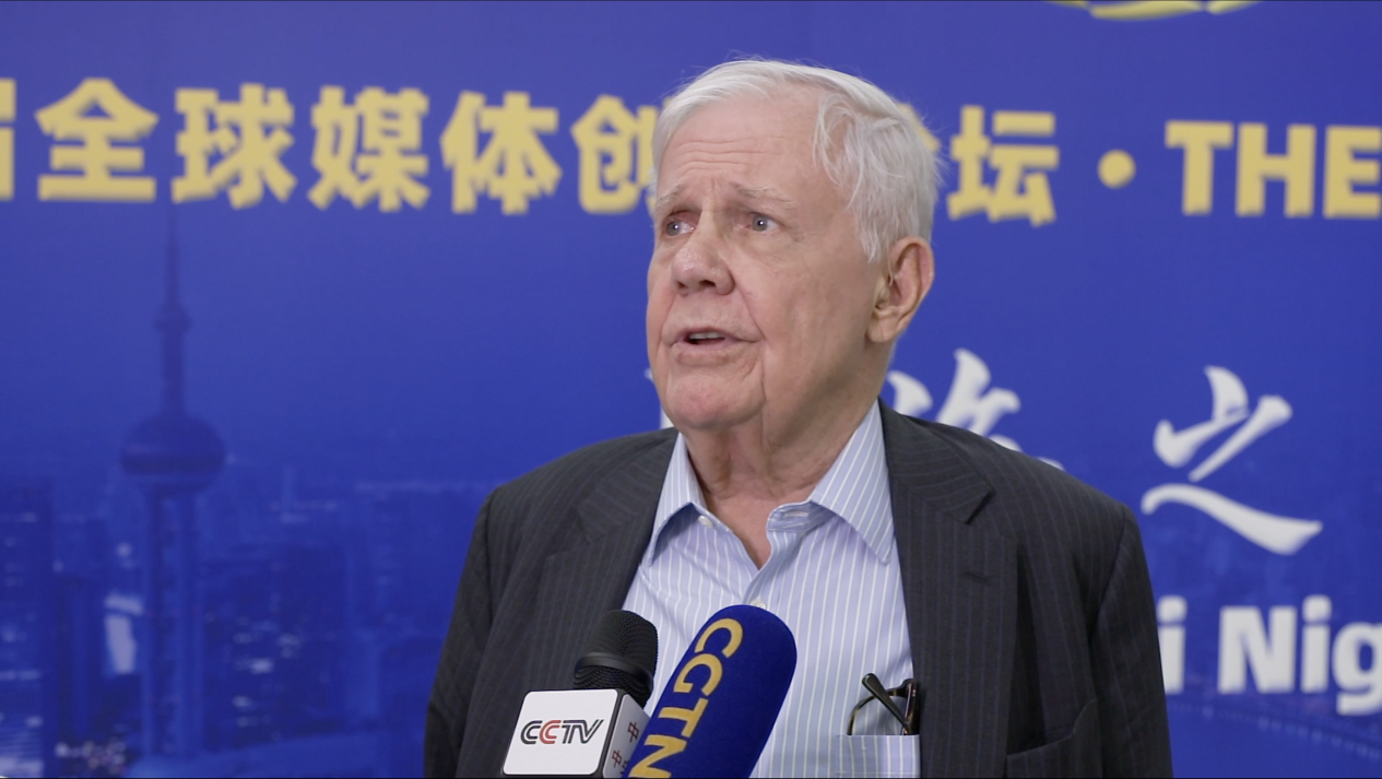 Investor Jim Rogers is interviewed by CGTN at the 