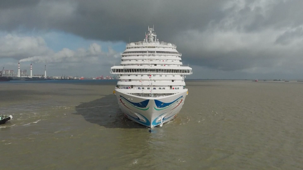 China's first home-grown large cruise ship Adora Magic City. /CFP