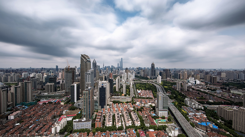 Commercial office buildings in Shanghai, China, June 5, 2016. /CFP