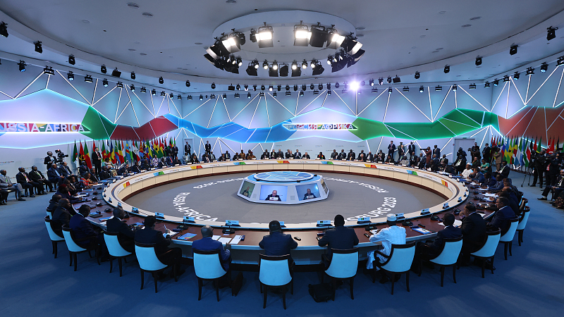 Russian and African leaders attend the second Russia-Africa Summit in St. Petersburg, Russia, July 28, 2023. /CFP