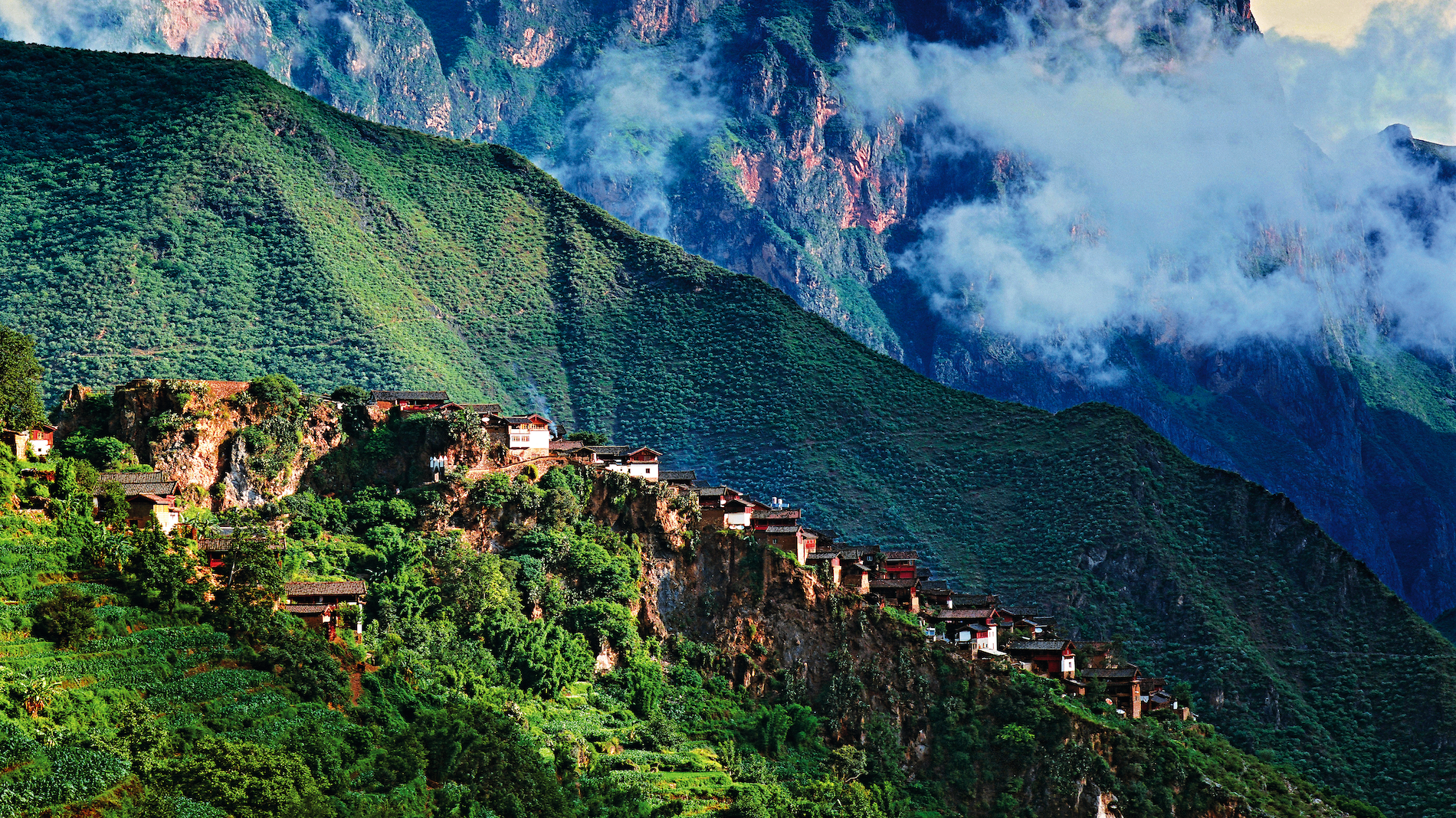 A view of the Baoshan Stone City in Lijiang City, Yunnan Province, China. /Photo provided to CGTN