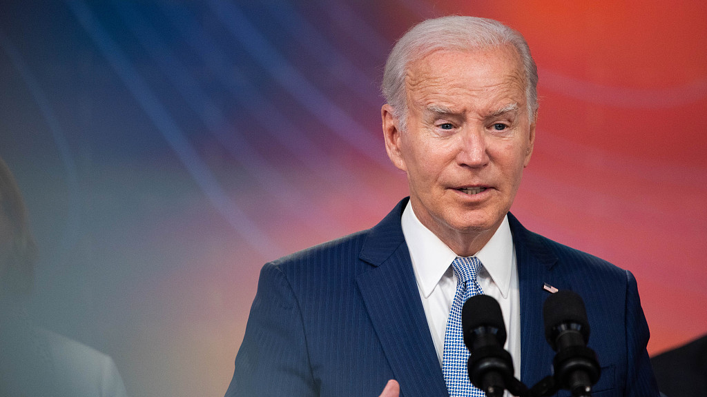 United States President Joe Biden speaks at a briefing in the South Court Auditorium of the Eisenhower Executive Office Building in Washington, D.C., July 27, 2023. /CFP