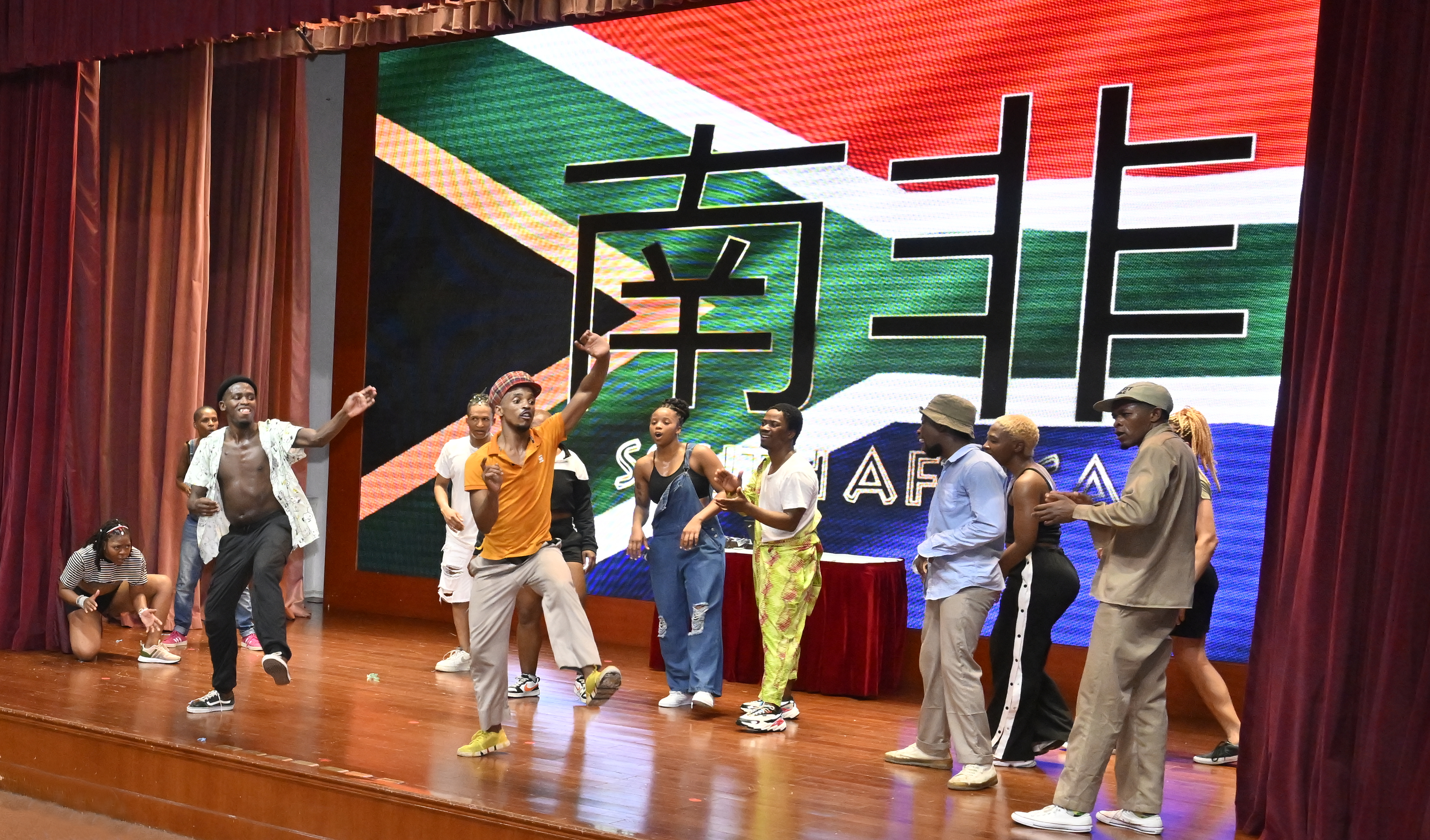 Elvis Sibeko's dance troupe showcases the spirit of South Africa in Beijing, China on July 27, 2023. /Photo provided to CGTN