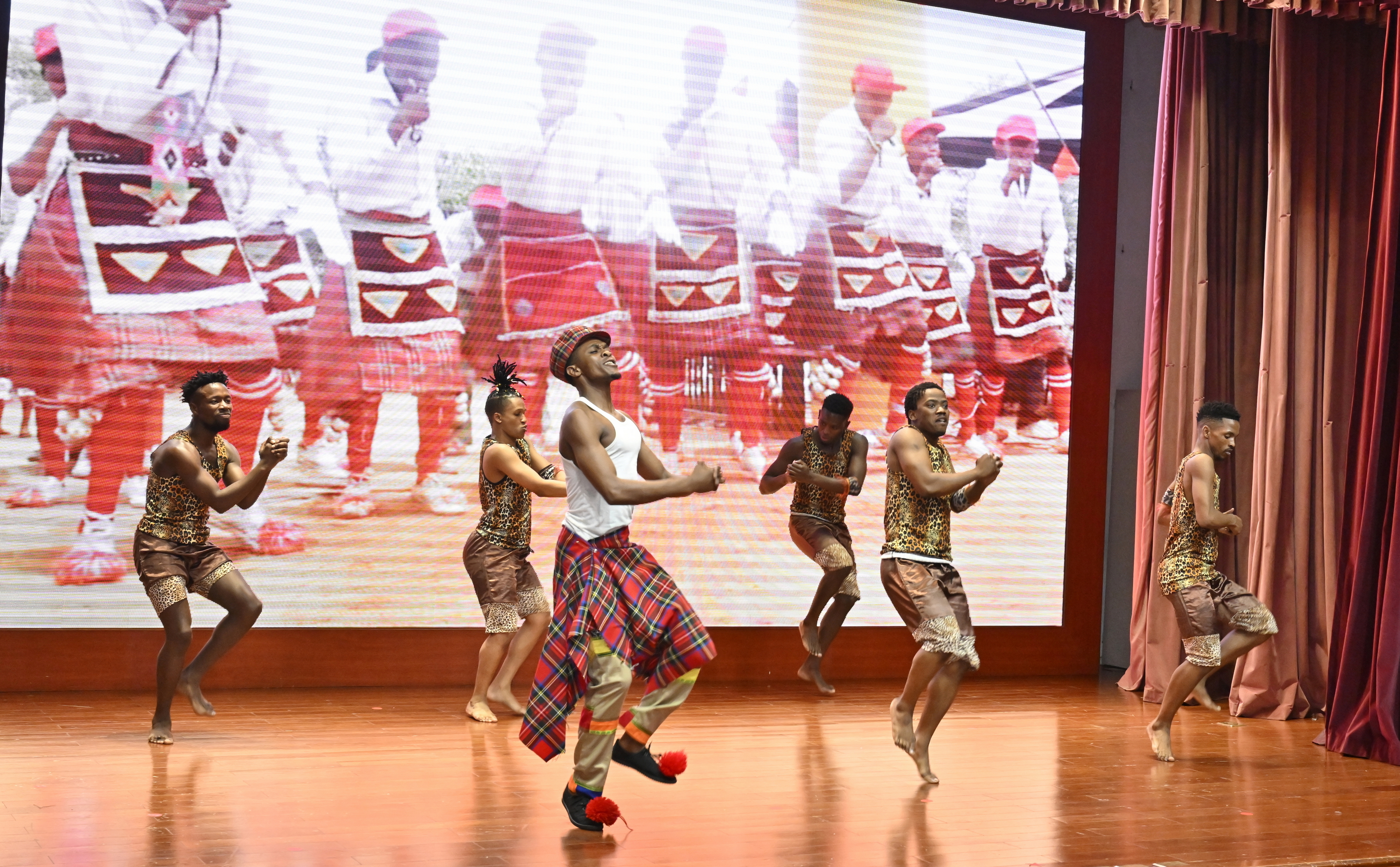Elvis Sibeko's dance troupe showcases the spirit of South Africa in Beijing, China on July 27, 2023. /Photo provided to CGTN
