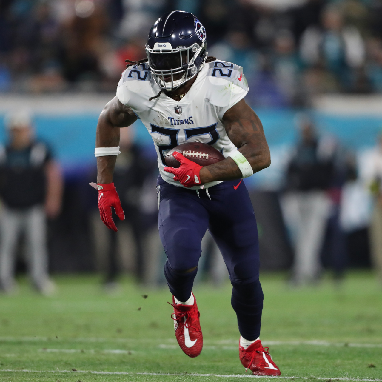 JACKSONVILLE, FL - JANUARY 07: Tennessee Titans running back