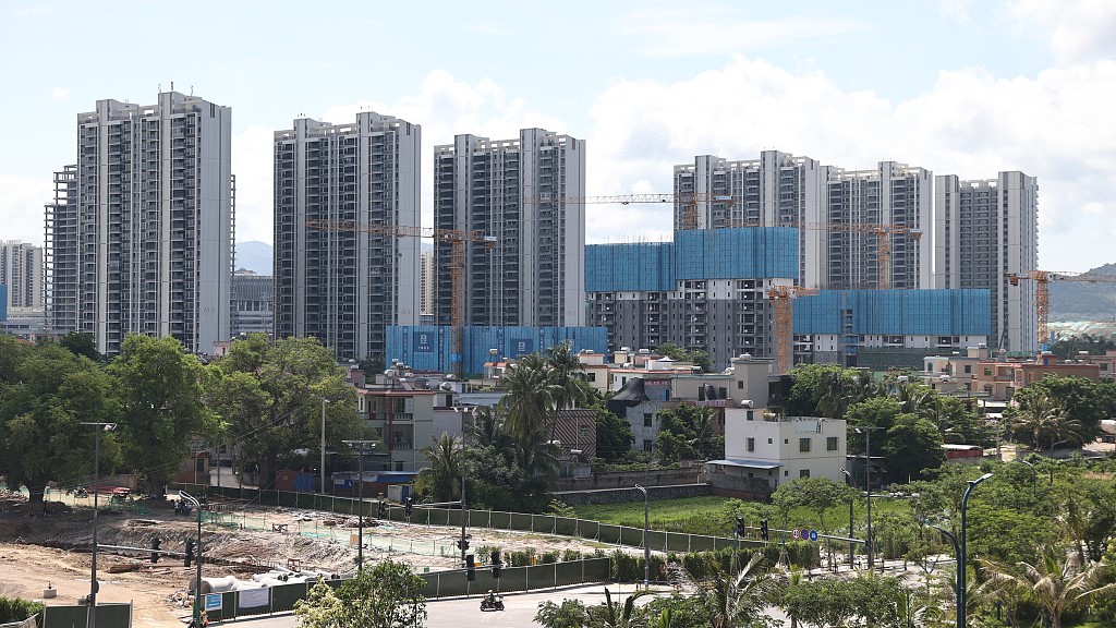 A housing complex in construction in south China's Hainan Province, June 30, 2023. /CFP