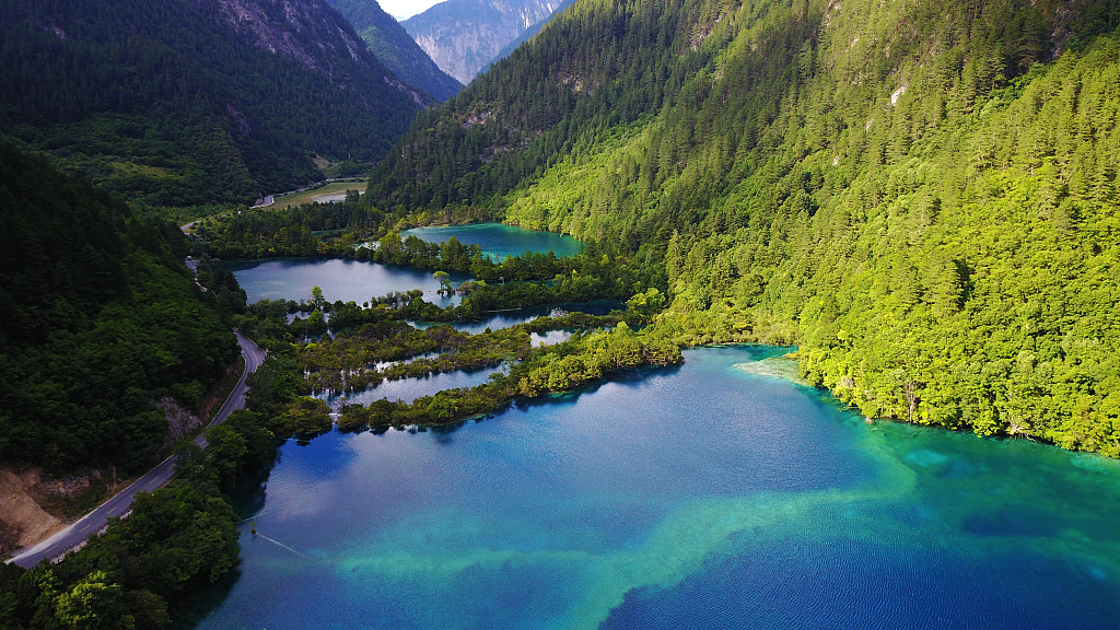 Live: Unwind with a serene view of Shuzheng Valley's lakes and waterfalls