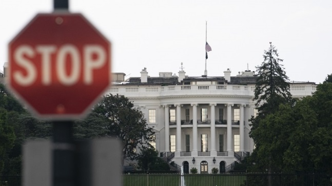The White House and a stop sign in Washington, D.C., U.S., August 4, 2022. /Xinhua