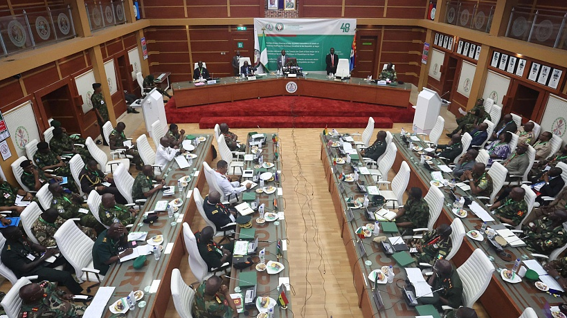 The Economic Community of West African States (ECOWAS) Committee of Chiefs of Defense Staff deliberate on the political unrest in Niger in Abuja, Nigeria, August 2, 2023. /CFP