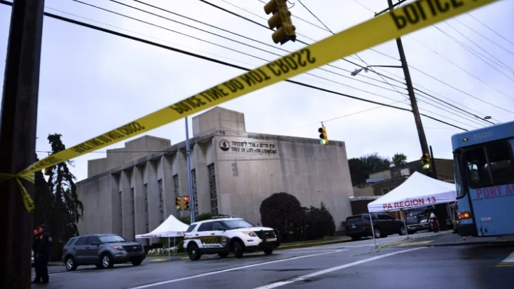 The synagogue in Pittsburgh where the deadliest anti-Semitic attack in U.S. history occurred. /AFP