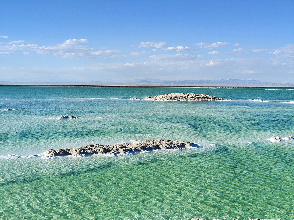 This photo taken on July 29, 2023 shows a view of the Qarhan Playa in Qinghai, China. /CFP