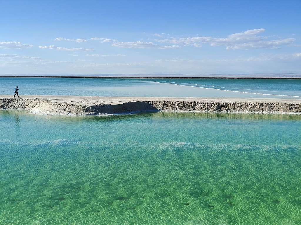 This photo taken on July 29, 2023 shows a view of the Qarhan Playa in Qinghai, China. /CFP