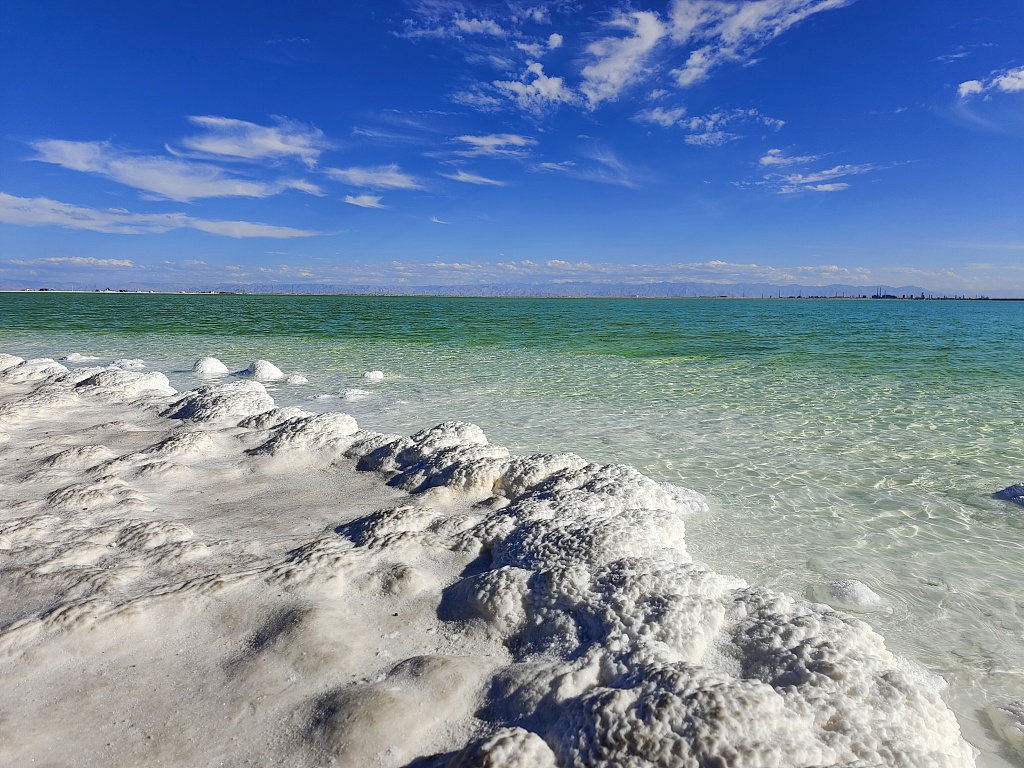 This photo taken on July 29, 2023 shows a view of the Qarhan Playa in Qinghai, China. /CFP