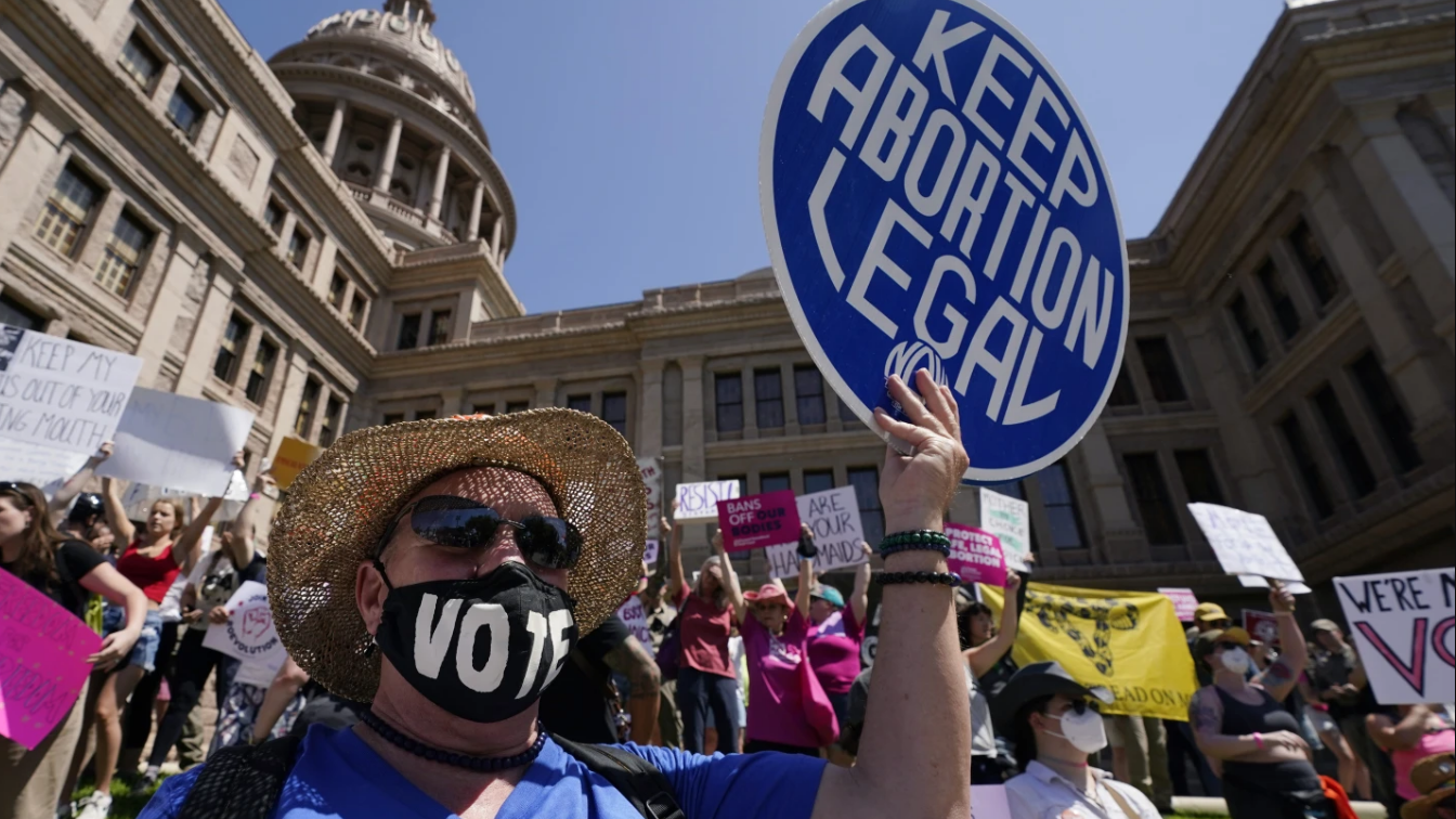 Abortion rights demonstrators attend a rally at the Texas state Capitol in Austin, Texas, U.S., May 14, 2022. /CFP