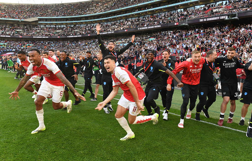 Arsenal edge Man City on penalties to win first trophy of the season CGTN