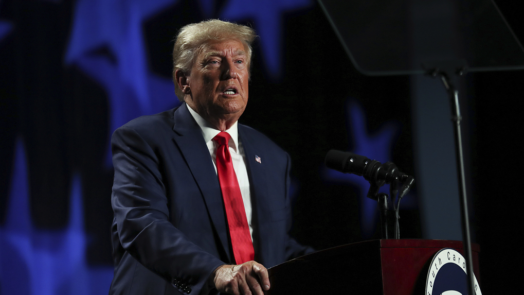 Former U.S. President Donald Trump speaks at a gala in Columbia, South Carolina, U.S., August 5, 2023. /CFP