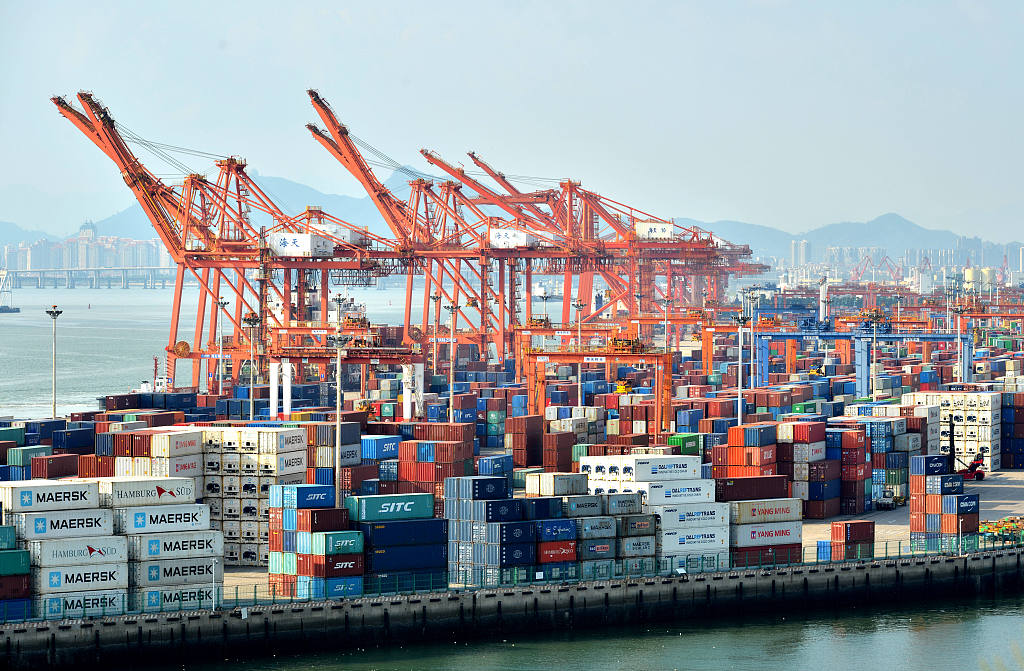  Haitian Terminal, Xiamen Port, Fujian Province, China on August 3, 2023/CFP 