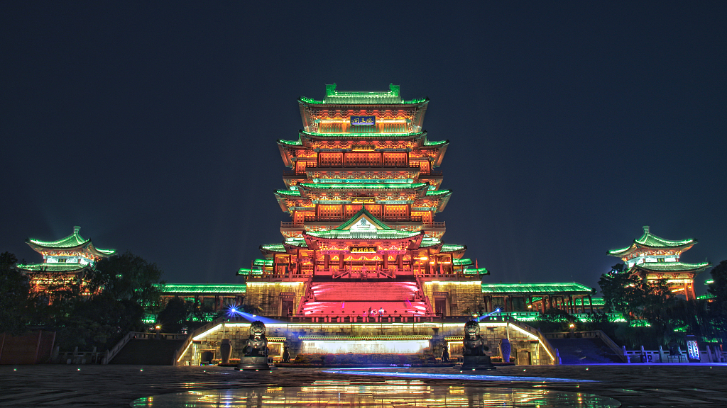 Live: Magnificent night view of the Pavilion of Prince Teng in Nanchang City – Ep. 3