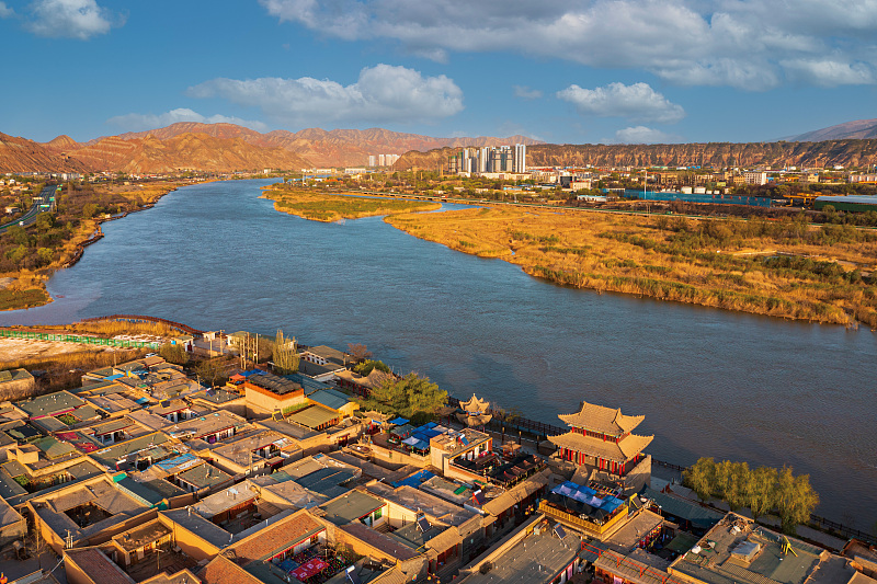 Hekou Ancient Town occupies a key location on the Yellow River in Lanzhou City, Gansu Province. /CFP