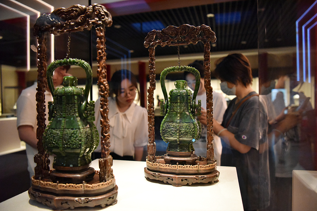 Tourists visit the Tianjin Museum on June 1, 2023. /CFP
