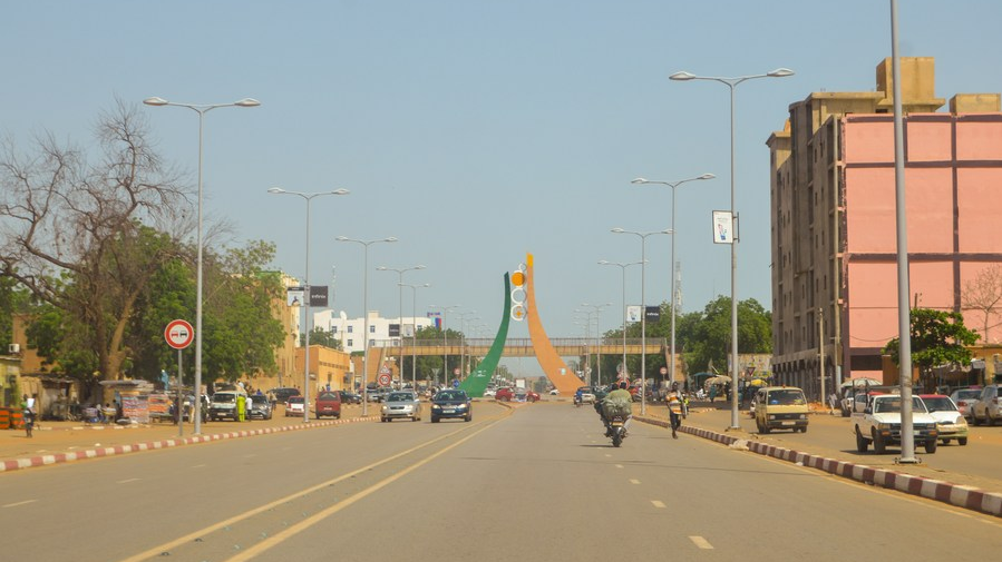 A street view of Niamey, the capital of Niger, August 6, 2023. /Xinhua