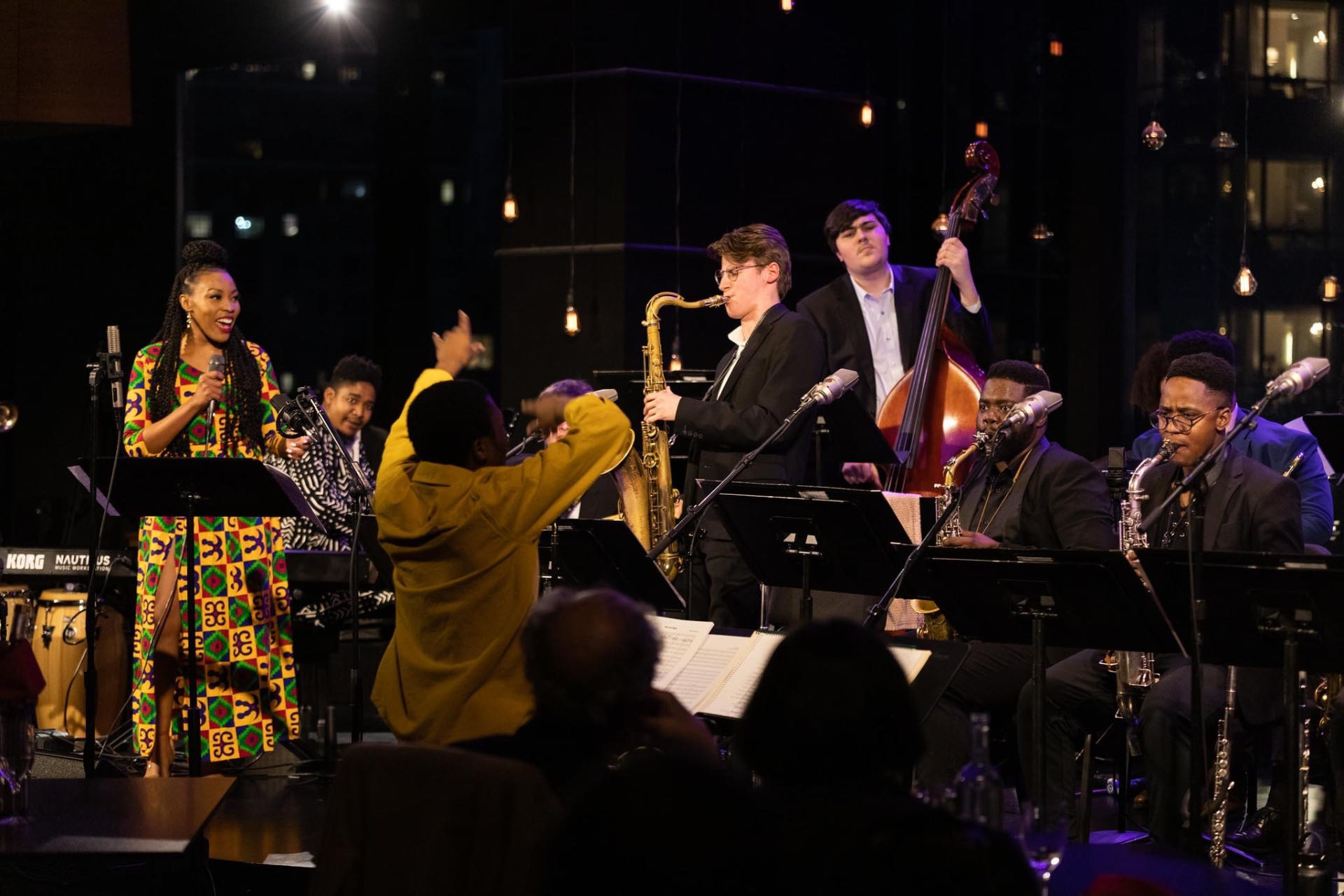 An undated photo of South African artist Moe performing with other musicians. / Photo provided to CGTN