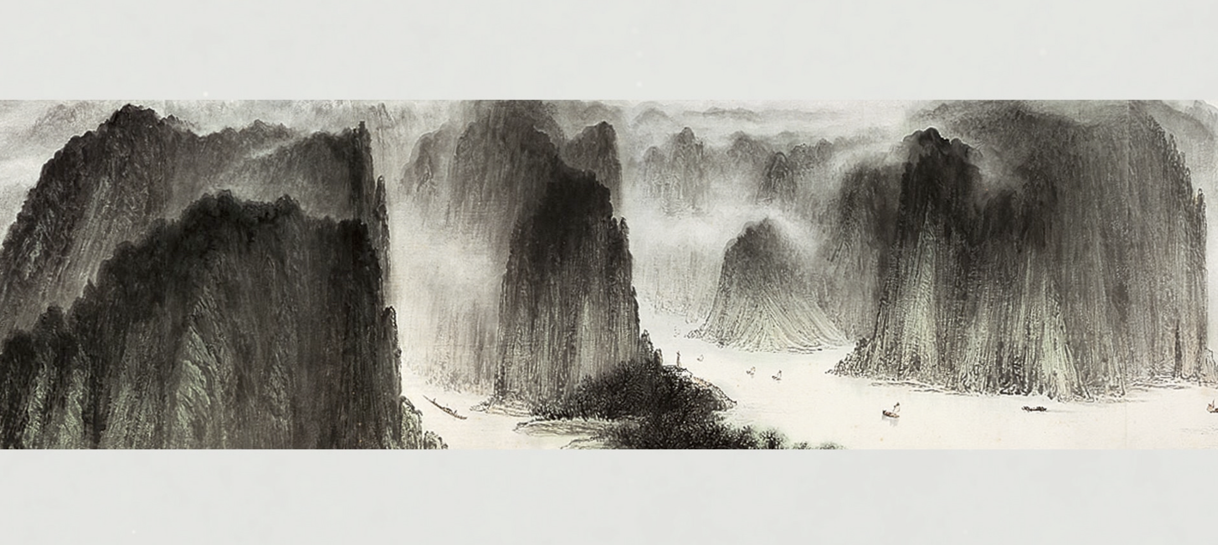 Details of the Three Gorges painting by Chen Jinzhang. /CGTN