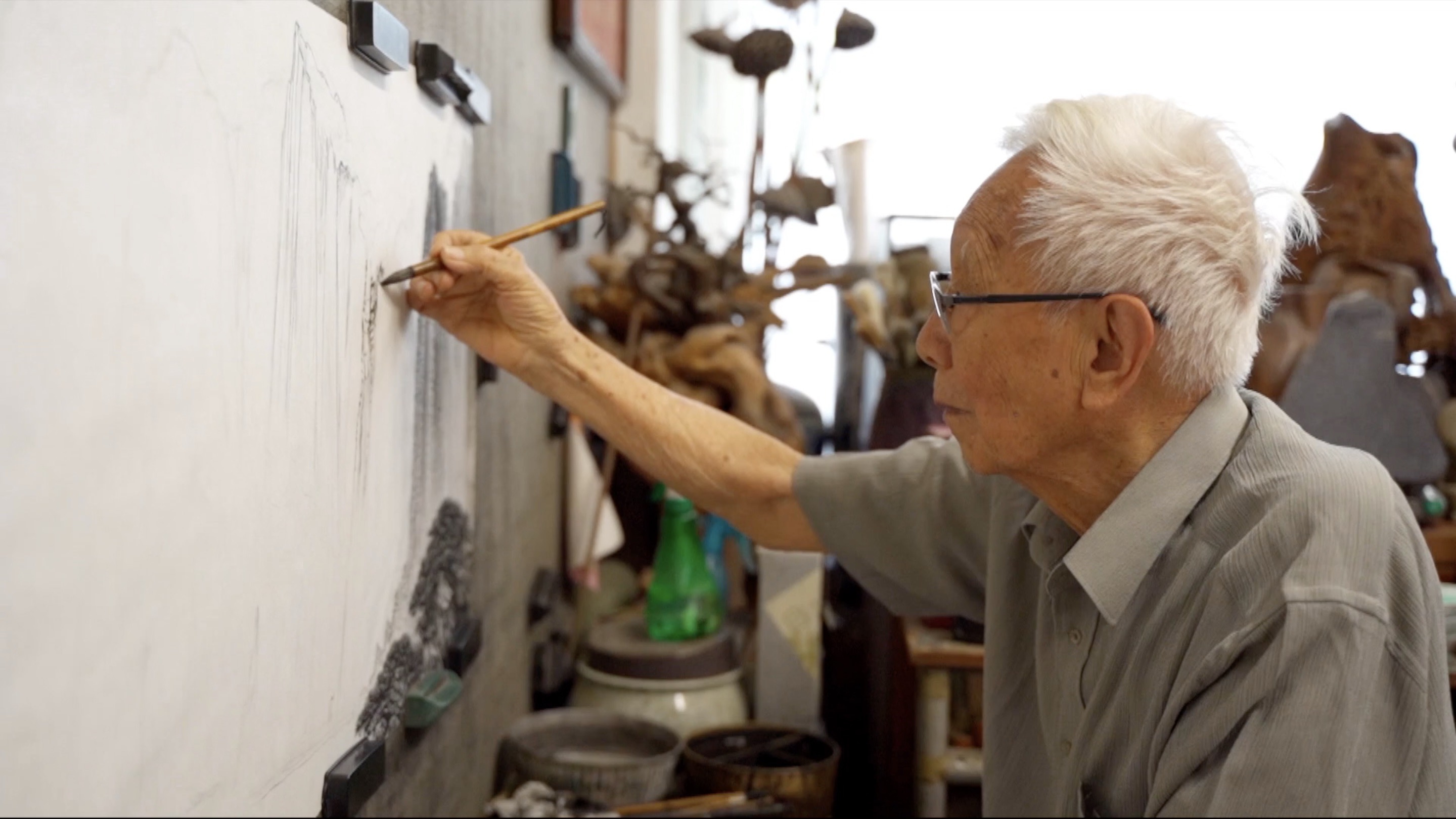 Lingnan School artist expresses love for homeland through brush